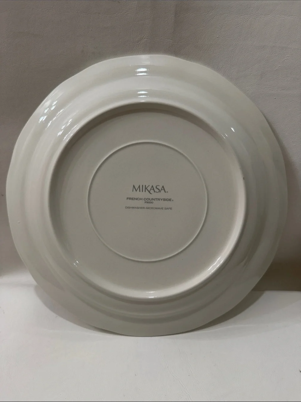 Mikasa French Countryside Ivory Scalloped Ceramic Dinner 12 In Serving Platter